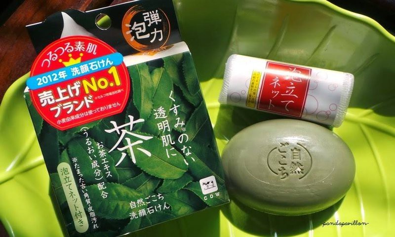 Xà phòng rửa mặt COW trà xanh 80g cow