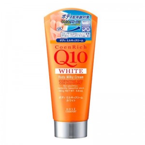 Kem dưỡng trắng da toàn thân Kose Q10 160g coenrich-q10-white-body-milky-cream-cua-kose-nhat-ban