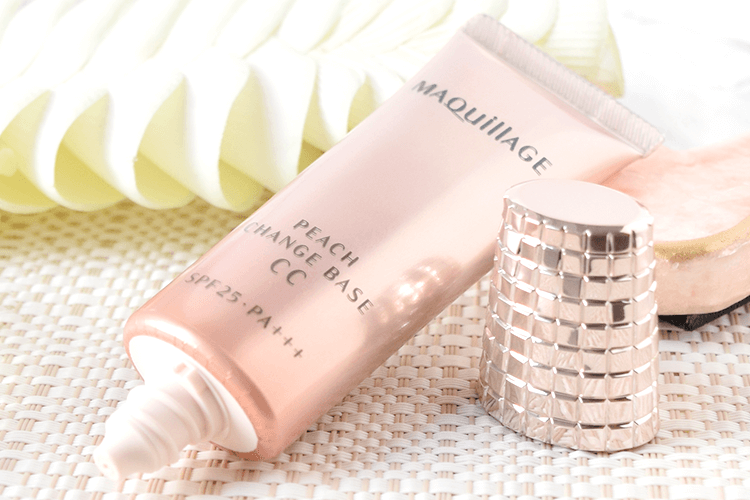 Kem trang điểm CC Maquillage Shiseido Peach Change Base Cream SPF 25+++ Kem lót đa năng Shiseido Maquillage Peach Change Base CC Spf 25 - ảnh minh họa