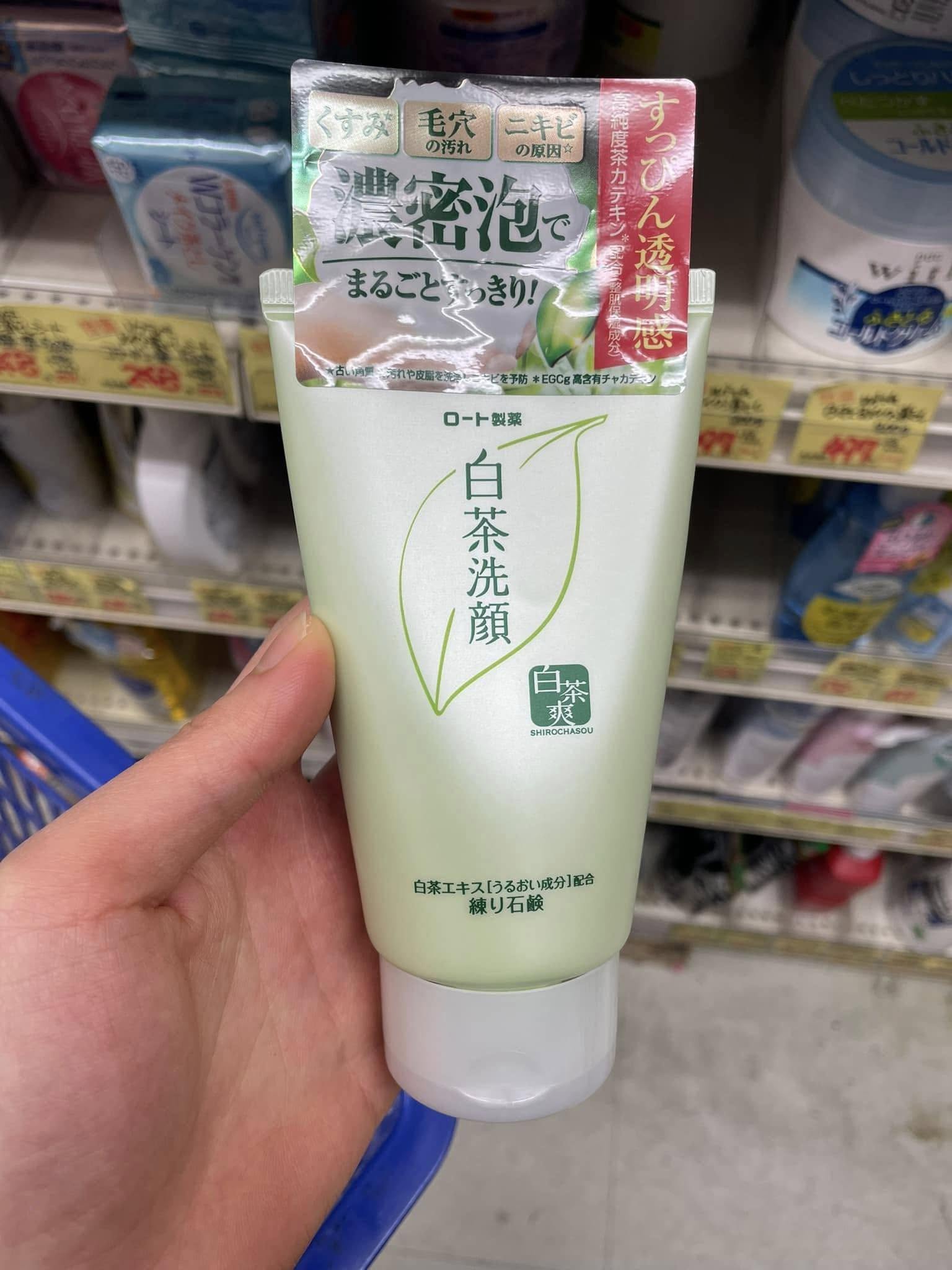 Sữa Rửa Mặt Tạo Bọt Chiết Xuất Trà Trắng Rohto Shirochasou – Tuýp 120g (Nhật Bản) Sữa Rửa Mặt Tạo Bọt Chiết Xuất Trà Trắng Rohto Shirochasou – Tuýp 120g (Nhật Bản) - Ảnh 6