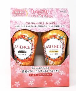 Bộ dầu gội + dầu xả sâm Asience Kao 450ml Bộ dầu gội + dầu xả sâm Asience Kao 450ml - Yêu Hàng Ngoại