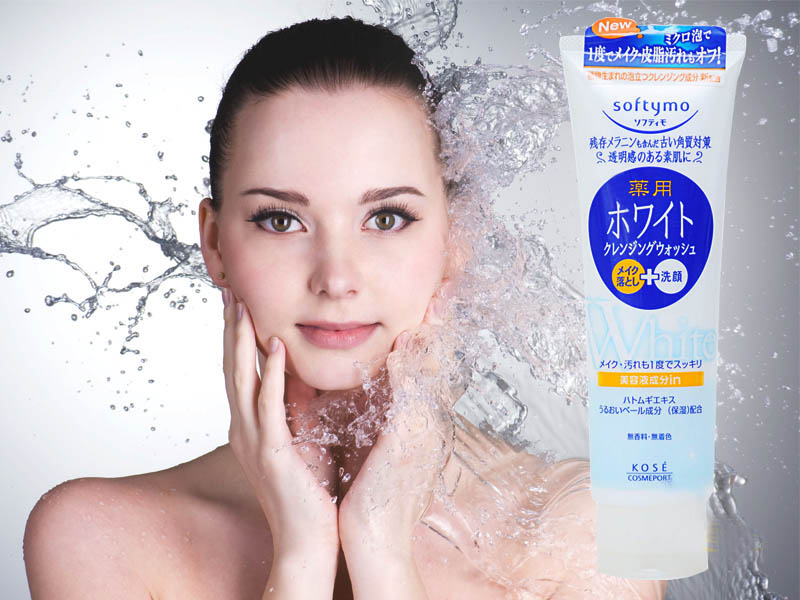 Sữa rửa mặt Kose Softymo White Cleansing Wash 190g softymo-kose-white