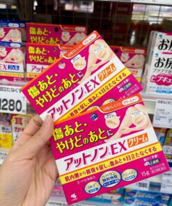 Gel & Kem Bôi Hỗ Trợ Mờ Sẹo & Vết Bỏng Kobayashi Attonon EX – Tuýp 15g (Nhật Bản)
