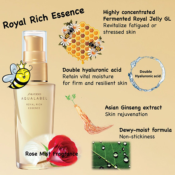 Serum dưỡng da Shiseido Aqualabel Royal Rich Essence màu vàng 30ml Serum dưỡng da Shiseido Aqualabel Royal Rich Essence màu vàng 30ml - Yêu Hàng Ngoại