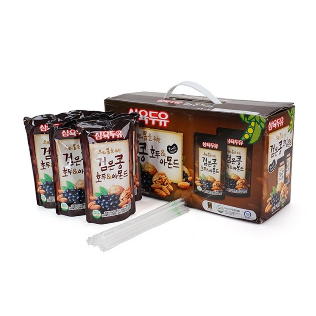 Sữa hạt óc chó đậu đen hạnh nhân Hàn Quốc nuoc-dau-den-hanh-nhan-oc-cho-han-quoc-20-195ml