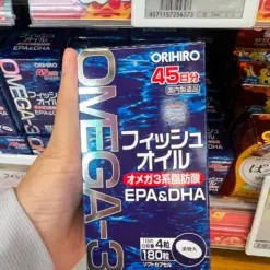 Viên uống dầu cá Omega-3 Orihiro EPA DHA Nhật Bản 180 viên