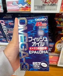Viên uống dầu cá Omega-3 Orihiro EPA DHA Nhật Bản 180 viên
