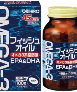 Viên uống dầu cá Omega-3 Orihiro EPA DHA Nhật Bản 180 viên Viên uống dầu cá Omega-3 Orihiro EPA DHA Nhật Bản 180 viên - Yêu Hàng Ngoại
