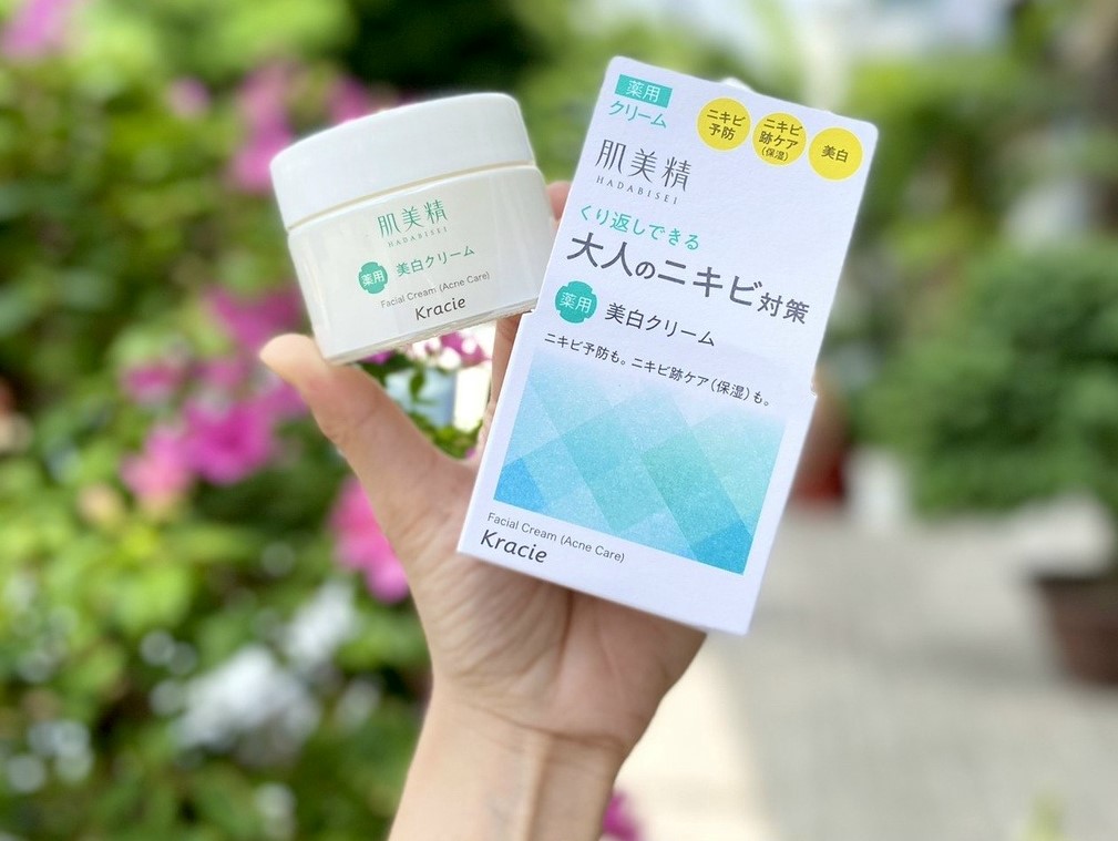Kem dưỡng da mụn Kracie Hadabisei Facial Cream (Acne Care) Kem dưỡng da mụn Kracie Hadabisei Facial Cream (Acne Care) - Yêu Hàng Ngoại