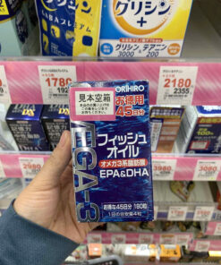 Viên uống dầu cá Omega-3 Orihiro EPA DHA Nhật Bản 180 viên Viên uống dầu cá Omega-3 Orihiro EPA DHA Nhật Bản 180 viên - Yêu Hàng Ngoại