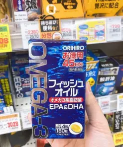 Viên uống dầu cá Omega-3 Orihiro EPA DHA Nhật Bản 180 viên Viên uống dầu cá Omega-3 Orihiro EPA DHA Nhật Bản 180 viên - Yêu Hàng Ngoại