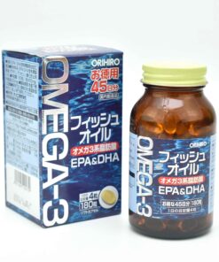 Viên uống dầu cá Omega-3 Orihiro EPA DHA Nhật Bản 180 viên Viên uống dầu cá Omega-3 Orihiro EPA DHA Nhật Bản 180 viên - Yêu Hàng Ngoại