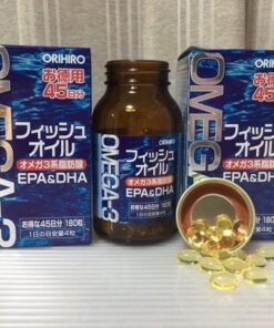 Viên uống dầu cá Omega-3 Orihiro EPA DHA Nhật Bản 180 viên Viên uống dầu cá Omega-3 Orihiro EPA DHA Nhật Bản 180 viên - Yêu Hàng Ngoại