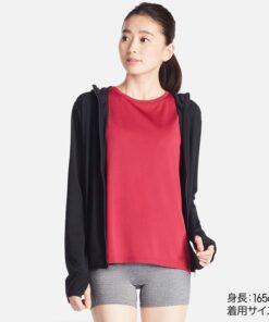 Áo chống nắng Uniqlo Airism thun lạnh làm mát Nhật Bản