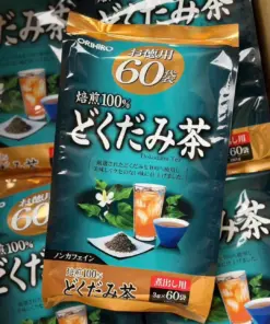 Trà Thảo Mộc Diếp Cá Thanh Nhiệt Thải Độc Orihiro Dokudami Tea 100% – Gói 60 Túi Lọc (Nhật Bản)