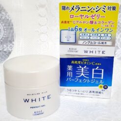 Kem dưỡng trắng da Kose White 6 in 1 Moisture Mild Perfect Gel 100g