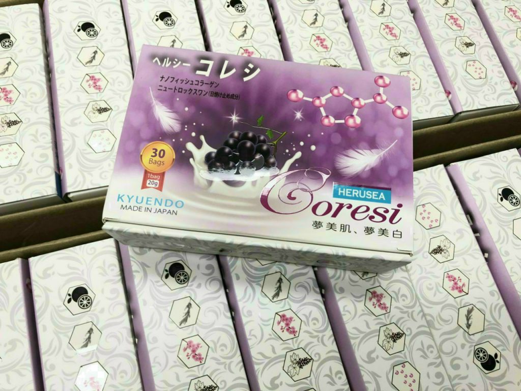 Nước uống trắng da chống nắng Kyuendo Collagen Silk Herusea Coresi Nhật Bản Nước uống trắng da chống nắng Kyuendo Collagen Silk Herusea Coresi Nhật Bản - Yêu Hàng Ngoại