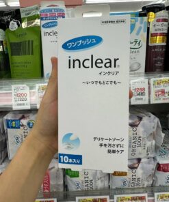 Gel Đặt Phụ Khoa Hỗ Trợ Làm Sạch & Cân Bằng pH Inclear – Hộp 10 Ống (Nhật Bản)