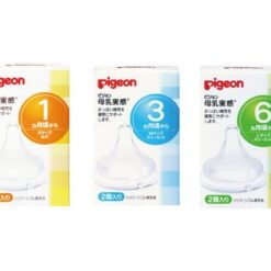 Núm Ti Pigeon Silicone  cho bé Nhật Bản