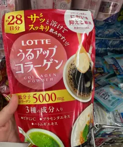 Bột Uống Bổ Sung Collagen Lotte Uru Up Collagen 5000mg – Túi 185g / 28 Ngày (Nhật Bản)