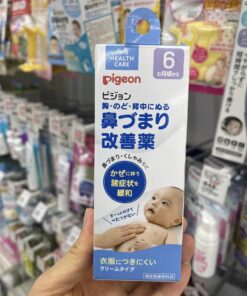 Dầu bôi ấm ngực Pigeon Nhật Bản giảm ho, nghẹt mũi