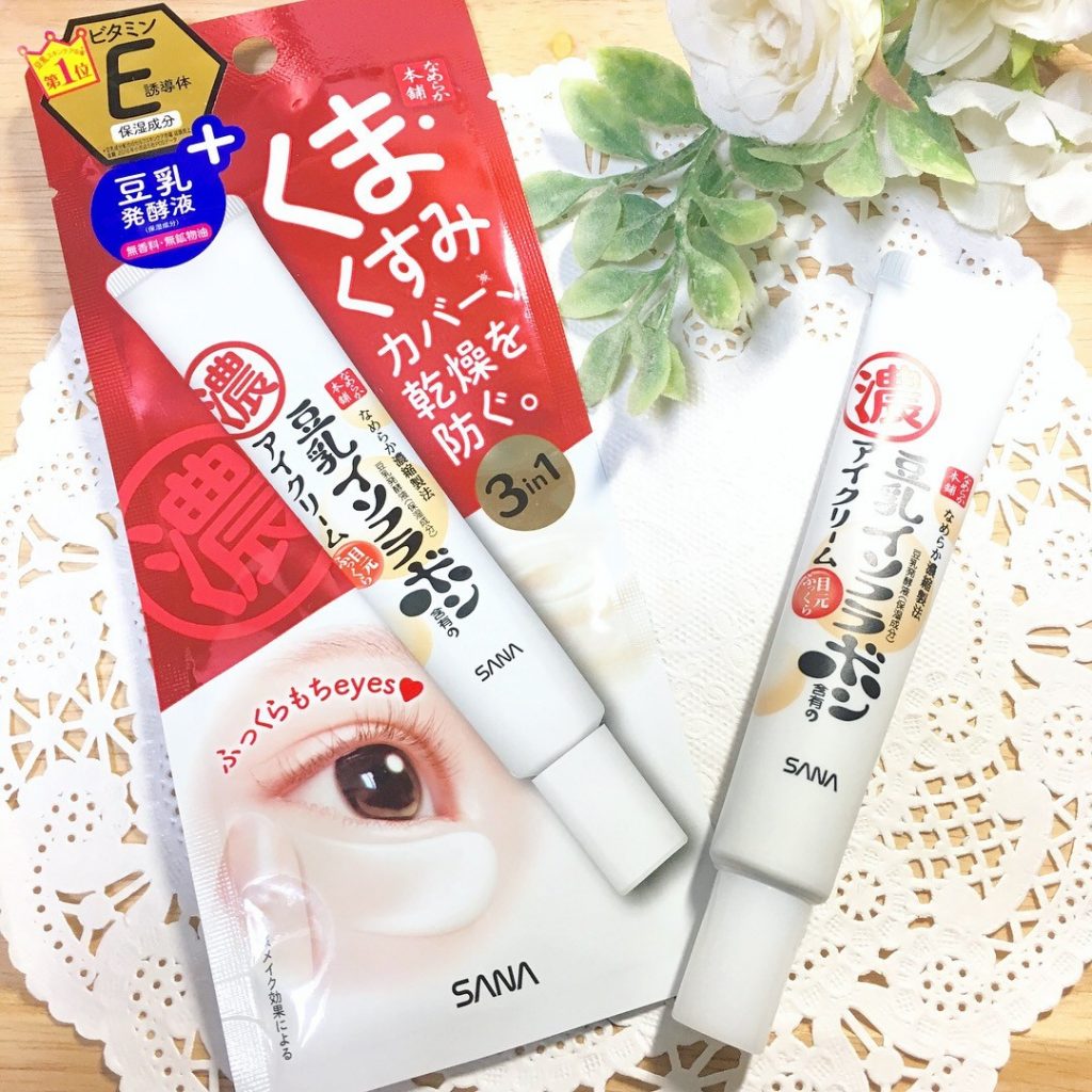 Kem dưỡng mắt Sana Smooth Honpo Eye Yuan Plump Cream 3 IN 1 - Yêu Hàng Ngoại