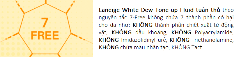 Kem dưỡng trắng da nâng tone Laneige White Dew Tone-up Fluid SPF35/PA++ Hàn Quốc Kem dưỡng trắng da nâng tone Laneige White Dew Tone-up Fluid SPF35/PA++ Hàn Quốc - Yêu Hàng Ngoại