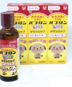 Siro hỗ trợ ho cảm sốt Taisho PABURON Kids Nhật Bản