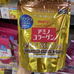 Bột Uống Bổ Sung Collagen Cao Cấp Meiji Amino Collagen Premium 5000mg – Túi 196g / 28 Ngày (Nhật Bản)