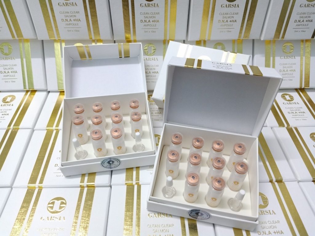 Tế bào gốc cá hồi Garsia Clean Clear Salmon DNA +HA Ampoule Hàn Quốc Tế bào gốc cá hồi Garsia Clean Clear Salmon DNA +HA Ampoule Hàn Quốc - Yêu Hàng Ngoại