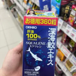 Viên Uống Dầu Gan Cá Mập Orihiro Deep Sea Shark Extract Squalene 100% Nhật Bản Viên Uống Dầu Gan Cá Mập Orihiro Deep Sea Shark Extract Squalene 100% Nhật Bản - Yêu Hàng Ngoại