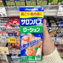 Dung Dịch Lăn Xoa Bóp Giảm Đau Vai Gáy Salonpas Lotion Hisamitsu – Chai 85ml (Nhật Bản)