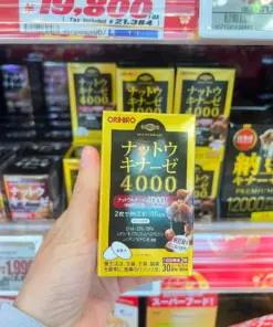 Alternative view of Viên Uống Nattokinase Orihiro 4000FU Nhật Bản (60v)