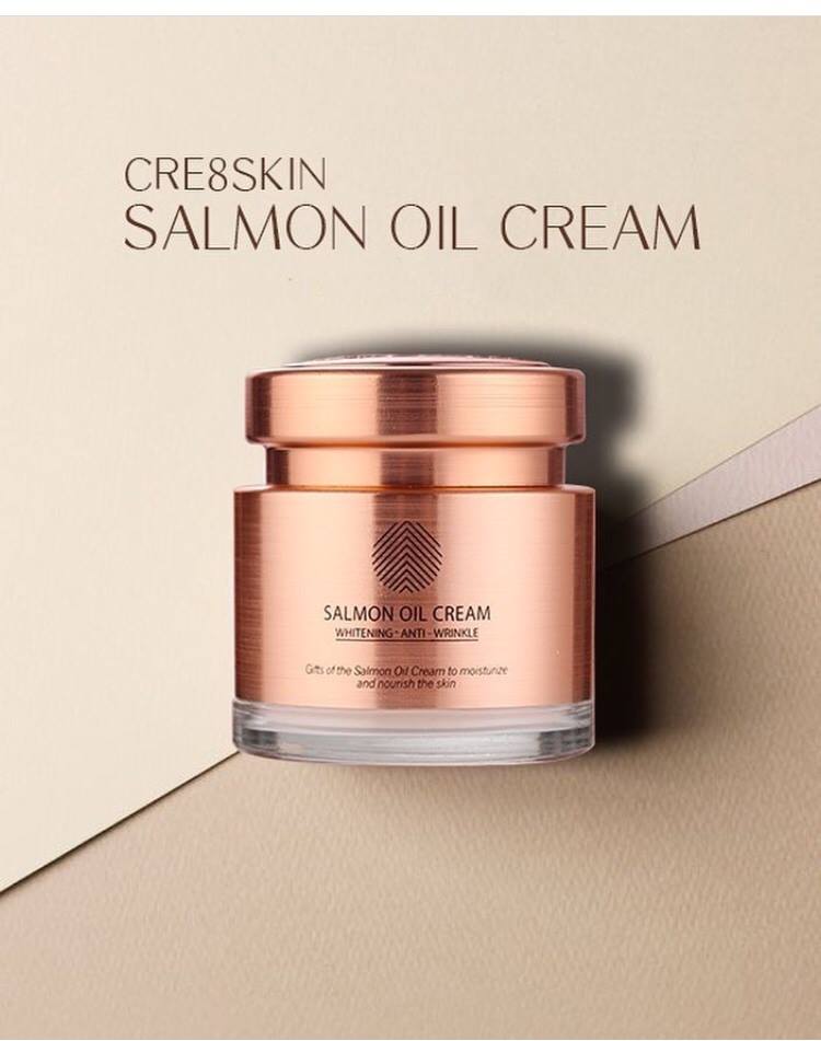 Kem dưỡng da dầu cá hồi Cre8skin Salmon Oil Cream Hàn Quốc Kem dưỡng da dầu cá hồi Cre8skin Salmon Oil Cream Hàn Quốc - Yêu Hàng Ngoại