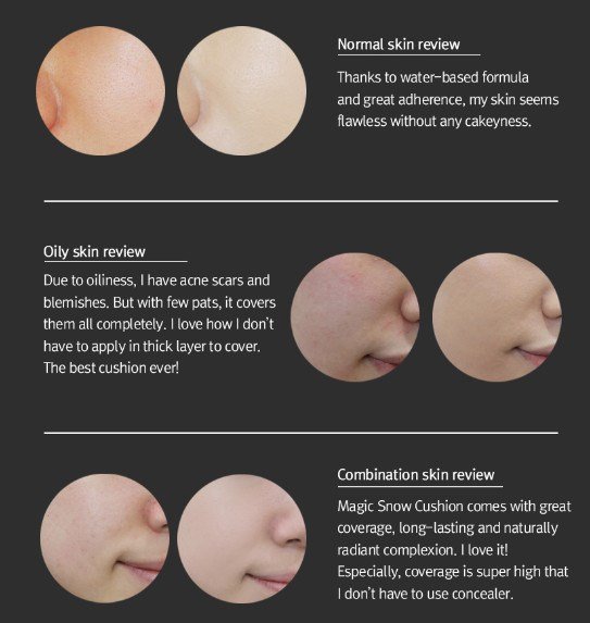 Phấn nước siêu che phủ April Skin Magic Snow Cushion Hàn Quốc Phấn nước siêu che phủ April Skin Magic Snow Cushion Hàn Quốc - Yêu Hàng Ngoại