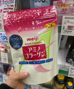 Bột Uống Bổ Sung Collagen Meiji Amino Collagen 5000mg – Túi 217g / 31 Ngày (Nhật Bản)