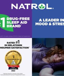 Alternative view of Viên Ngậm Hỗ Trợ Giấc Ngủ Natrol Melatonin 5mg Fast Dissolve – Hộp 250 Viên (Mỹ)