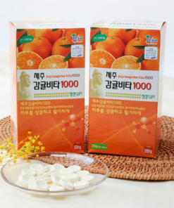 Viên ngậm bổ sung Vitamin C Jeju Orange Vita 1000mg Hàn Quốc