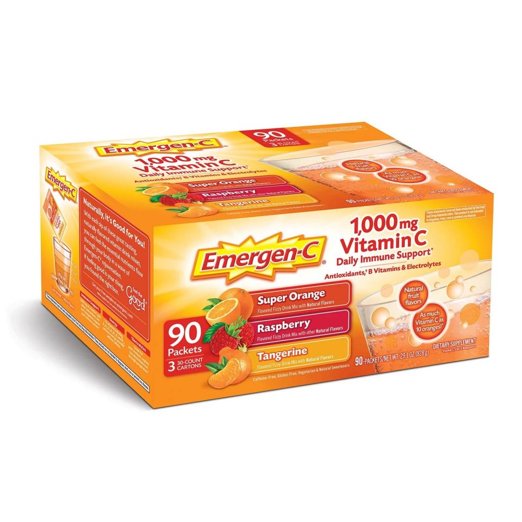 Bột sủi bổ sung Emergen – C 1000mg Vitamin C Bột sủi bổ sung Emergen – C 1000mg Vitamin C - Yêu Hàng Ngoại