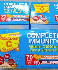 Bột sủi Resistance C vitamin C, ZINC & VITAMIN D Complete Immunity