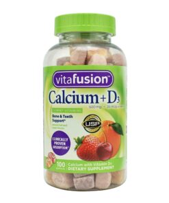 Kẹo dẻo bổ sung Canxi Vitafusion 500mg Calcium + D3 Gummy Vitamins