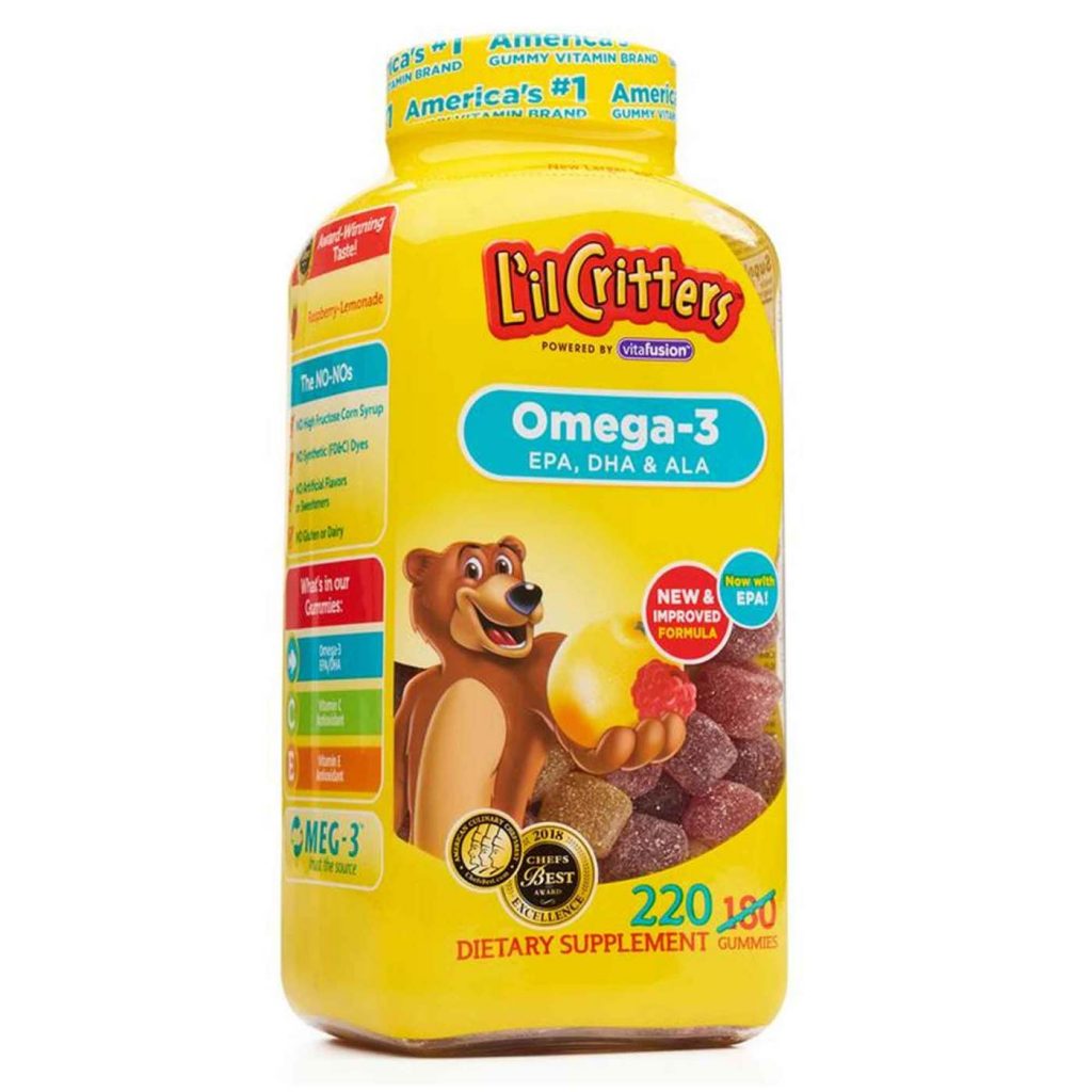 Kẹo gấu L'il Critters Omega-3 EPA, DHA & ALA Gummy Fish Kẹo gấu L'il Critters Omega-3 EPA, DHA & ALA Gummy Fish - Yêu Hàng Ngoại