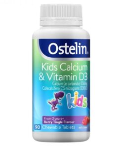 Viên nhai bổ sung Canxi Ostelin Kids Calcium & Vitamin D3