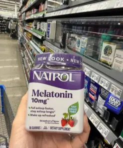 Kẹo Dẻo Hỗ Trợ Ngủ Ngon Natrol Melatonin 10mg Mỹ (90v)
