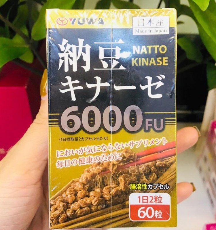Viên uống phòng chống đột quỵ Natto Kinase 6000FU Yuwa Viên uống phòng chống đột quỵ Natto Kinase 6000FU Yuwa - Yêu Hàng Ngoại