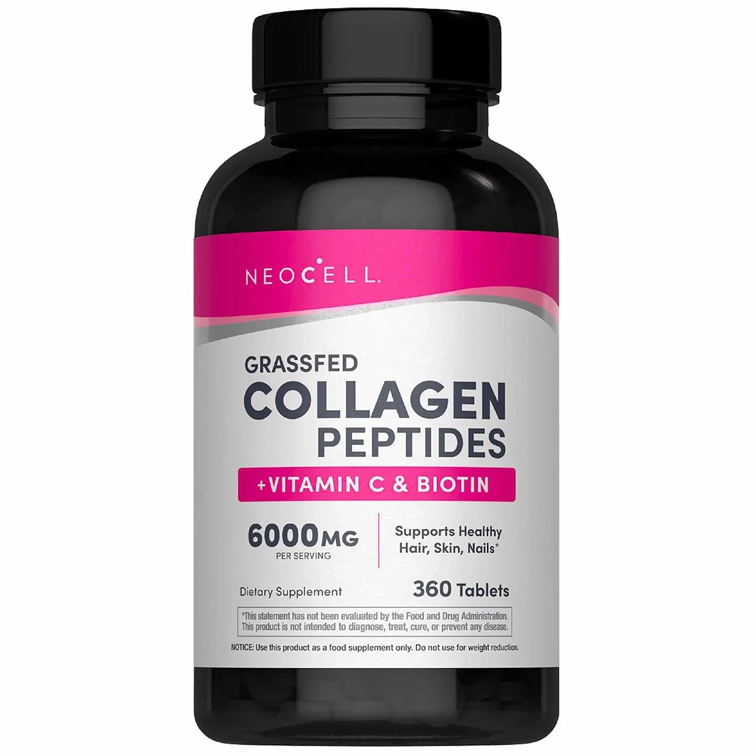 NeoCell Grassfed Collagen Peptides + Vitamin C & Biotin 6000mg 360 viên - Ảnh 3