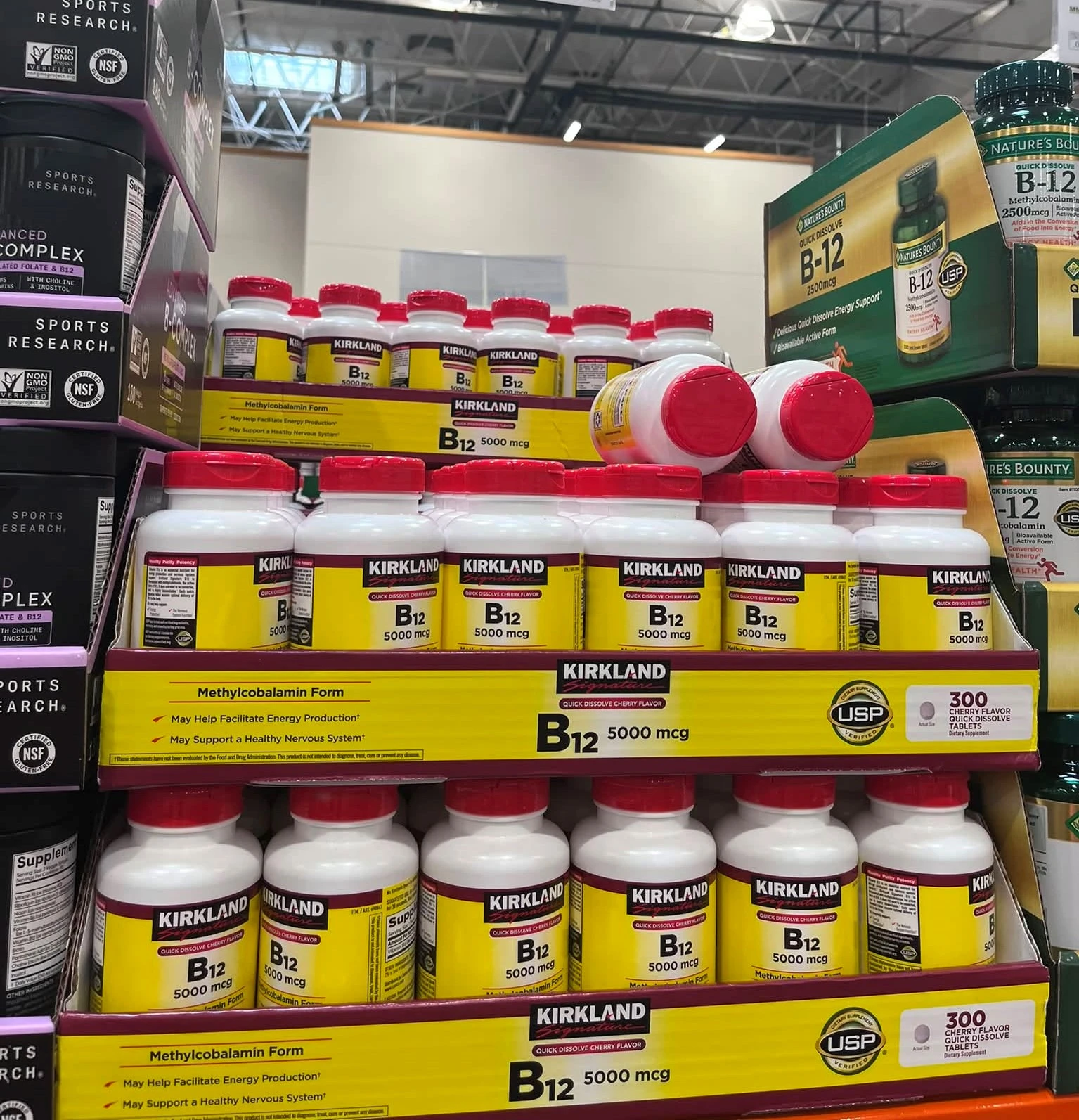 Viên Ngậm Bổ Sung Vitamin B12 Kirkland Signature 5000mcg – Hộp 300 Viên (Mỹ) Viên Ngậm Bổ Sung Vitamin B12 Kirkland Signature 5000mcg – Hộp 300 Viên (Mỹ) - Ảnh 2