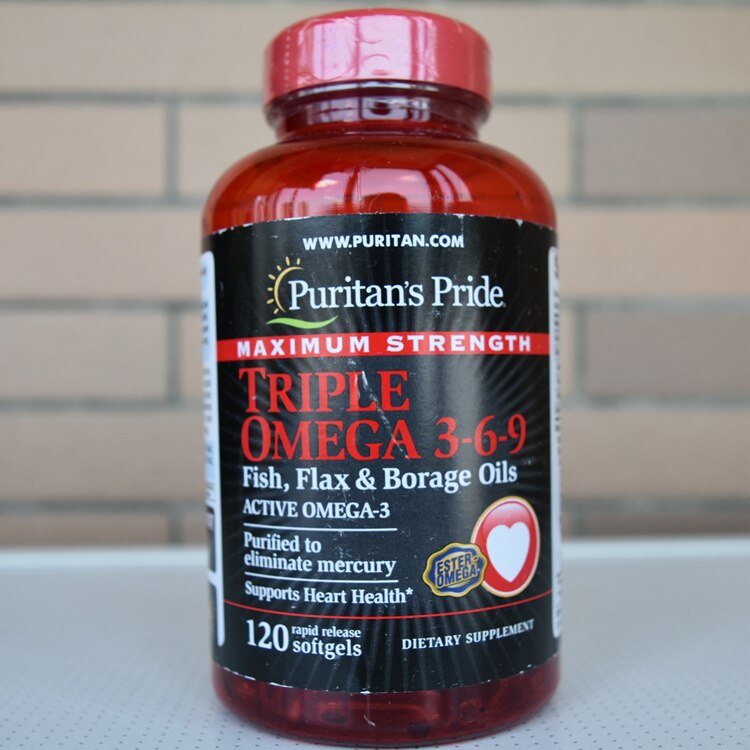 Viên uống bổ tim Puritan’s Pride Triple Omega 3-6-9 Fish & Flax Oils Viên uống bổ tim Puritan’s Pride Triple Omega 3-6-9 Fish & Flax Oils - Yêu Hàng Ngoại