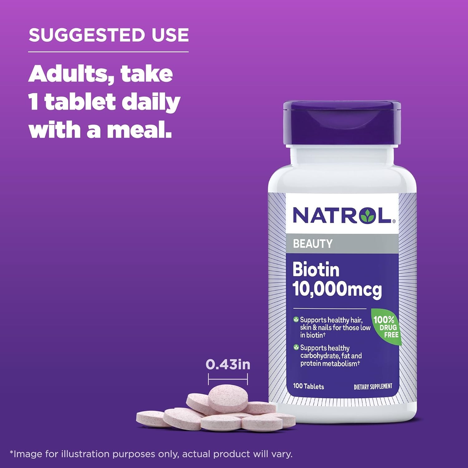 Viên uống mọc tóc Natrol Biotin Beauty 10000mcg Viên uống mọc tóc Natrol Biotin Beauty 10000mcg - Yêu Hàng Ngoại