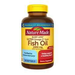 Dầu cá Nature Made Fish Oil 1400mg 1000mg Omega-3 BURP - LESS